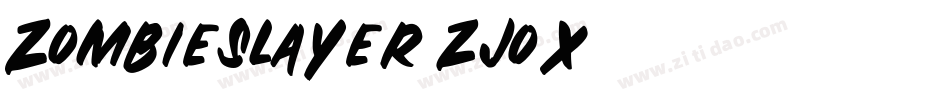 ZombieSlayer-zjOX字体转换