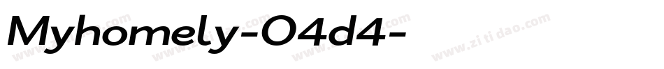Myhomely-O4d4字体转换