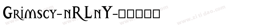 Grimscy-nRLnY字体转换