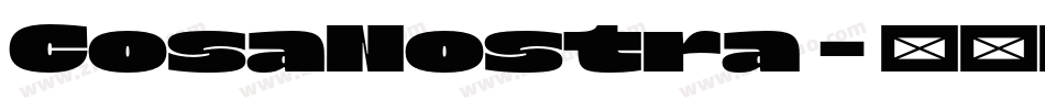 CosaNostra字体转换