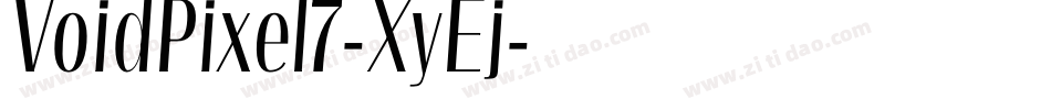 VoidPixel7-XyEj字体转换