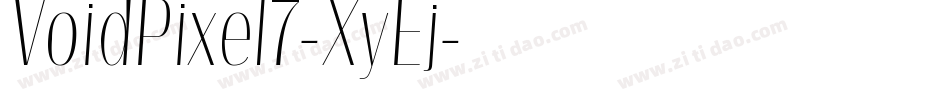 VoidPixel7-XyEj字体转换