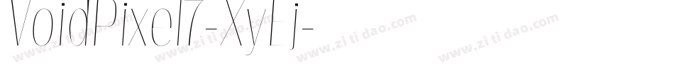 VoidPixel7-XyEj字体转换