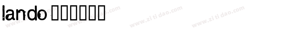 lando字体转换