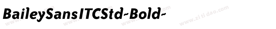 BaileySansITCStd-Bold字体转换