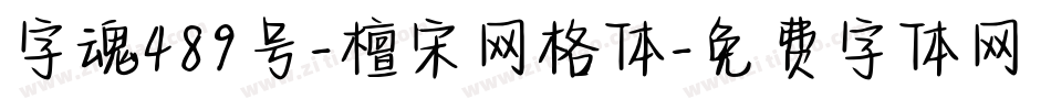 字魂489号-檀宋网格体字体转换