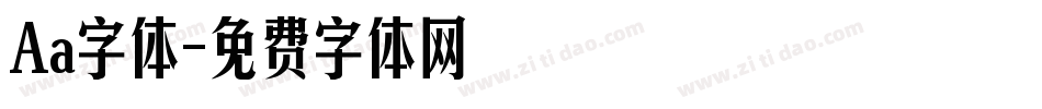 Aa字体字体转换
