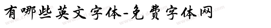 有哪些英文字体字体转换