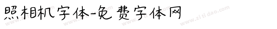 照相机字体字体转换