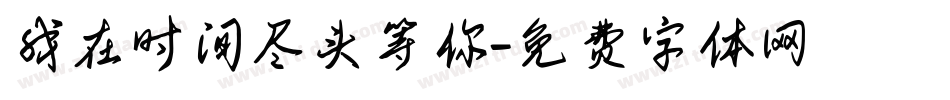 我在时间尽头等你字体转换