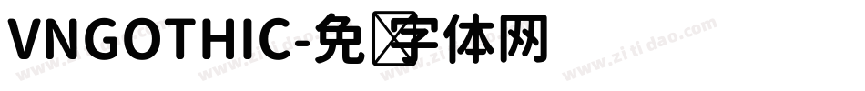 VNGOTHIC字体转换