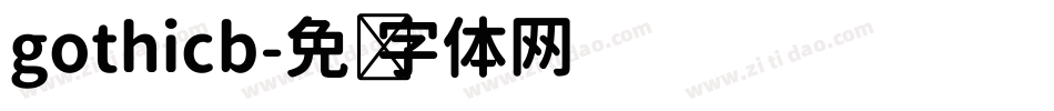 gothicb字体转换
