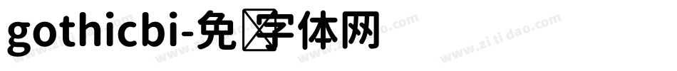 gothicbi字体转换
