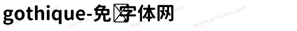 gothique字体转换