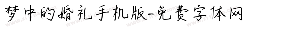 梦中的婚礼手机版字体转换