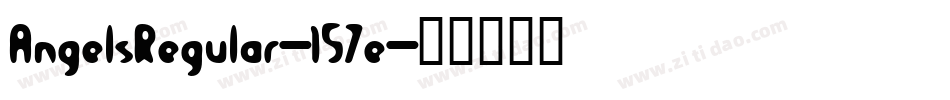AngelsRegular-157e字体转换