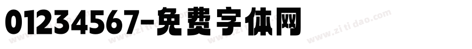 01234567字体转换