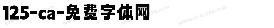 125-ca字体转换