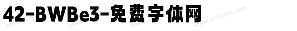 42-BWBe3字体转换