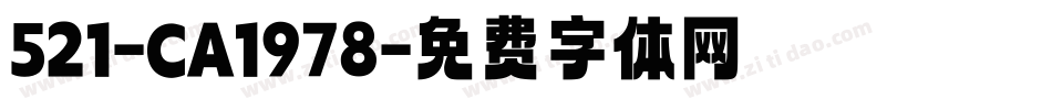 521-CA1978字体转换