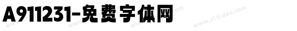 A911231字体转换