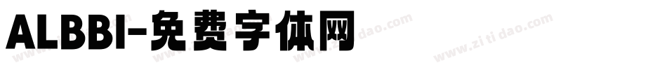 ALBBI字体转换