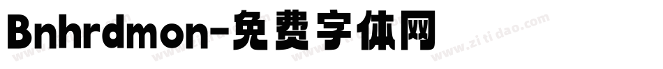Bnhrdmon字体转换