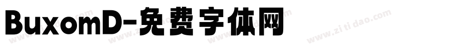 BuxomD字体转换