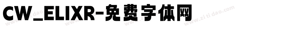 CW_ELIXR字体转换