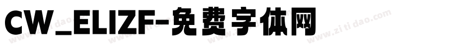 CW_ELIZF字体转换