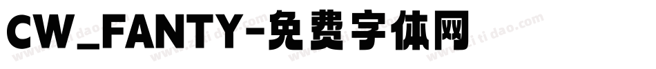 CW_FANTY字体转换