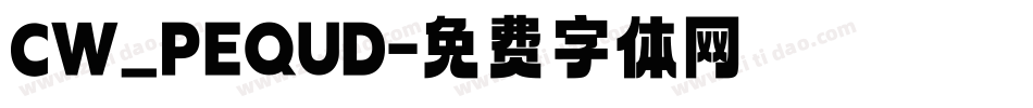 CW_PEQUD字体转换