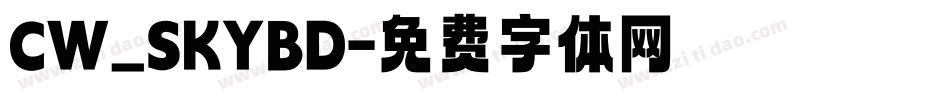 CW_SKYBD字体转换