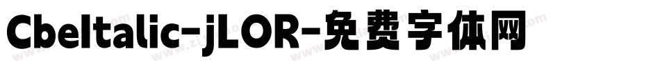 CbeItalic-jLOR字体转换