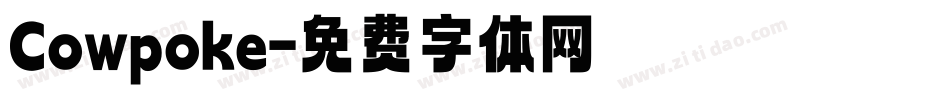 Cowpoke字体转换
