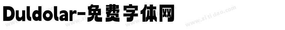 Duldolar字体转换
