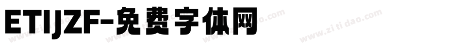 ETIJZF字体转换