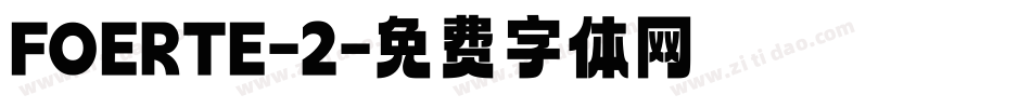 FOERTE-2字体转换