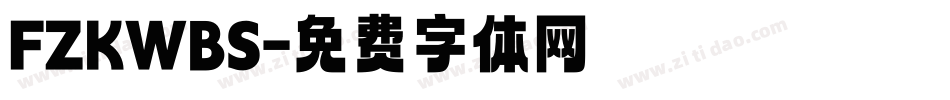 FZKWBS字体转换