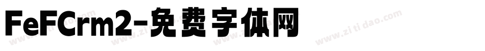 FeFCrm2字体转换