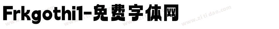 Frkgothi1字体转换
