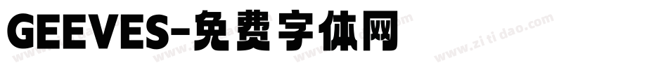 GEEVES字体转换