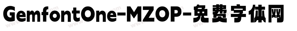 GemfontOne-MZOP字体转换