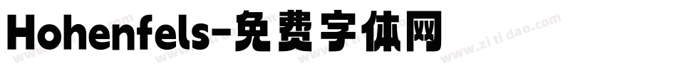 Hohenfels字体转换