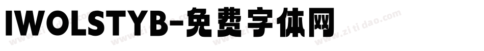 IWOLSTYB字体转换