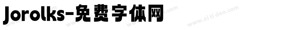Jorolks字体转换