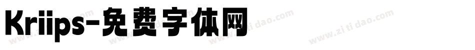 Kriips字体转换
