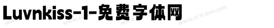 Luvnkiss-1字体转换