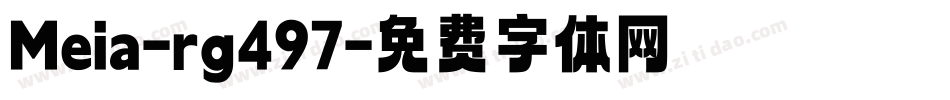 Meia-rg497字体转换