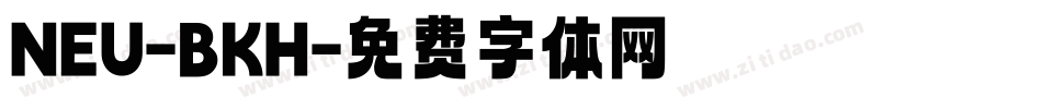 NEU-BKH字体转换